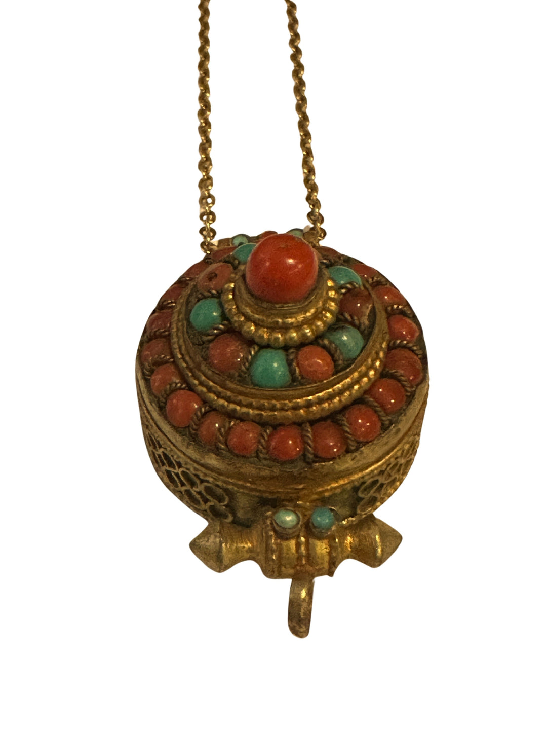 TN125 Tibetan Prayer Locket Necklace