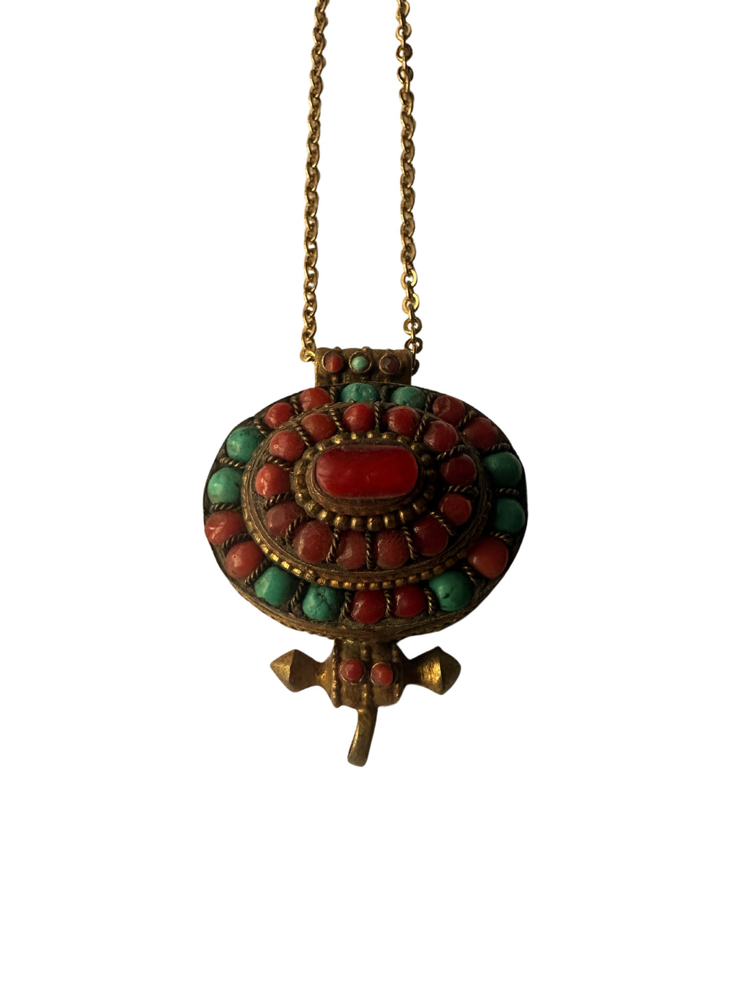 TN118 Tibetan Prayer Locket Necklace