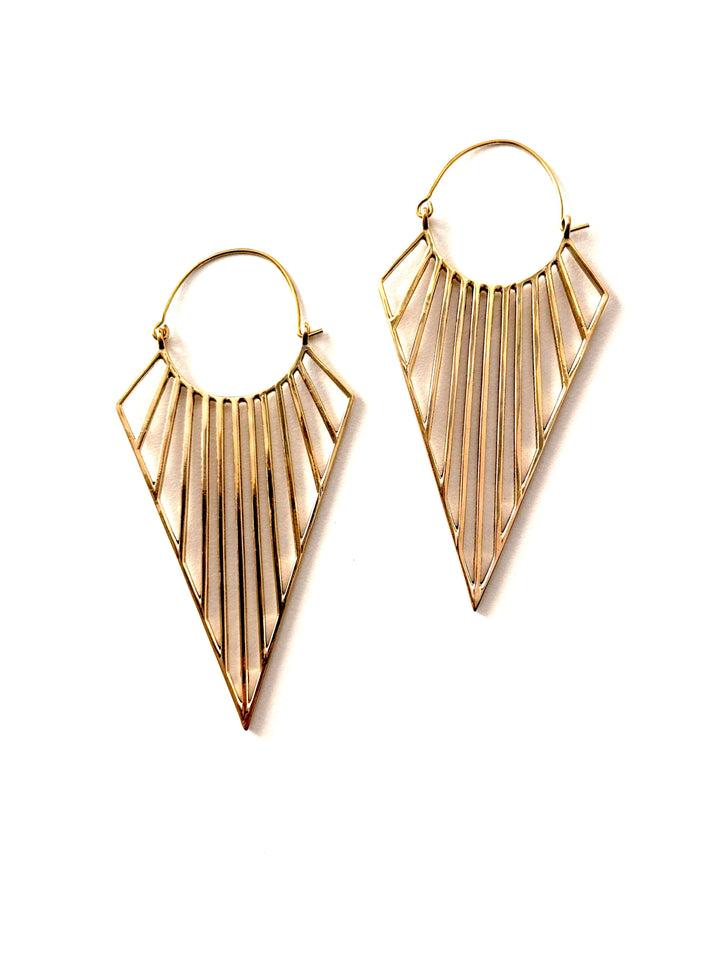 Jali Brass Earring