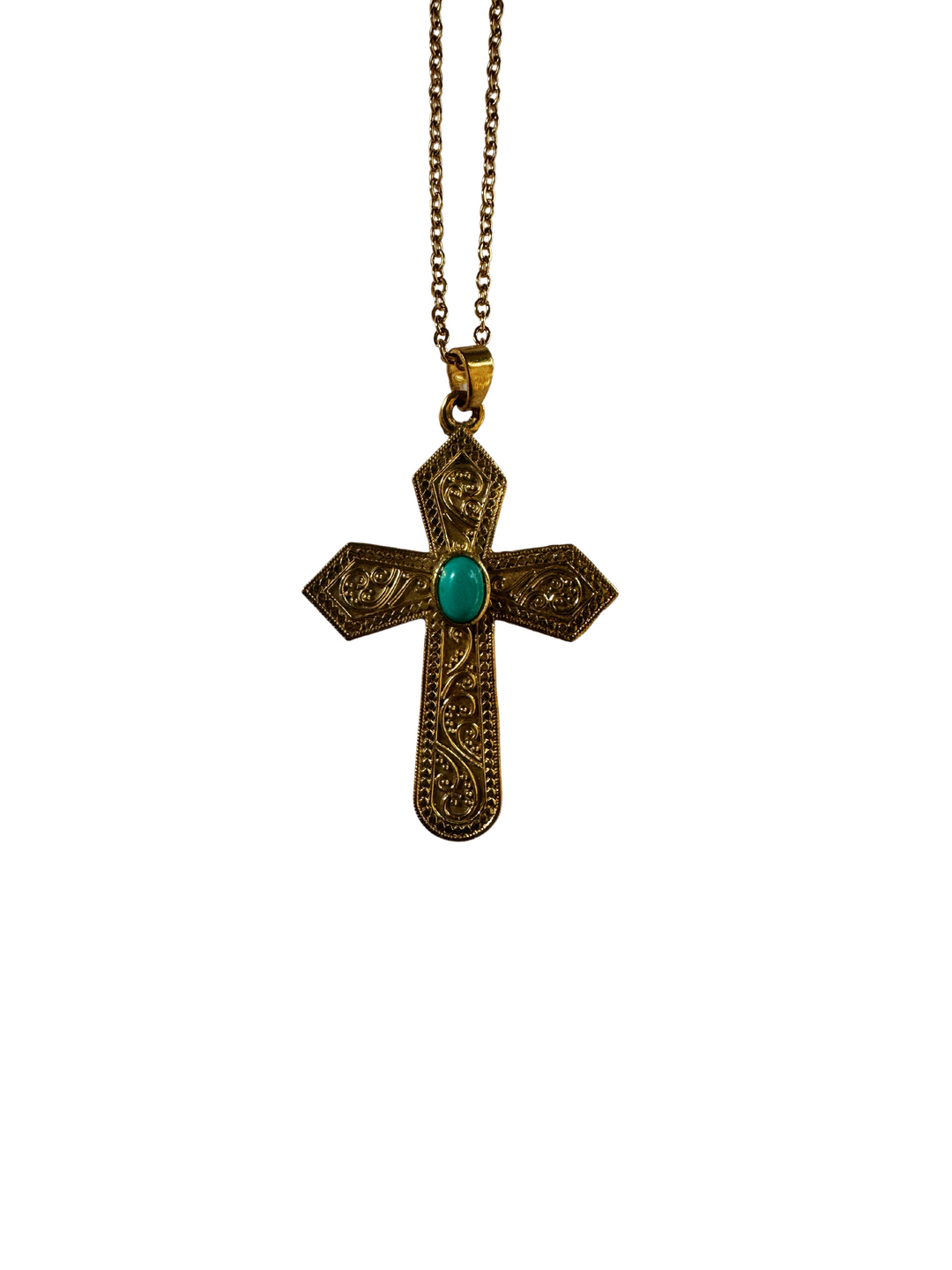 Faith & Light Cross Gemstone Necklace