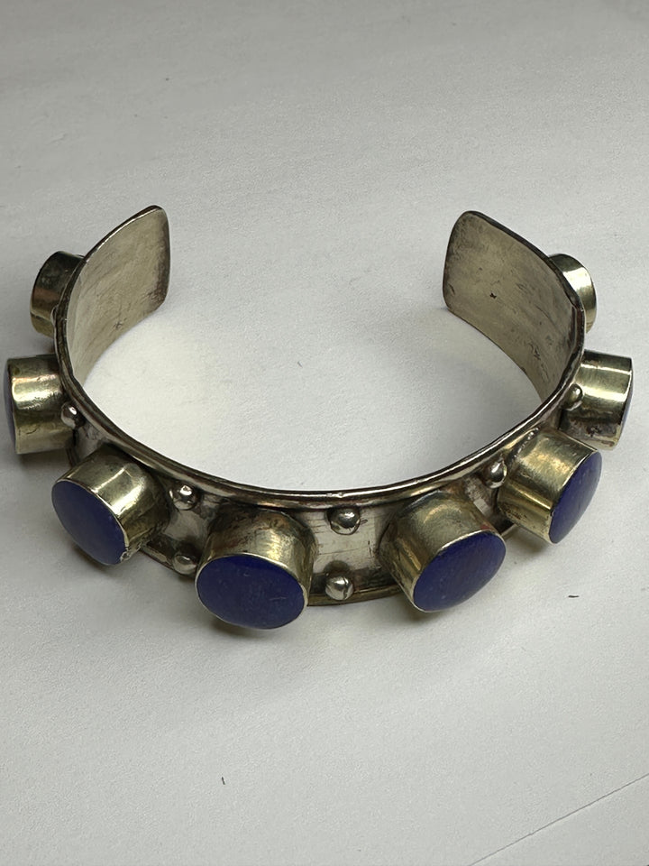 TB201 Tibetan Lapis Adjustable Cuff