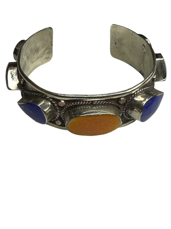 TB202 Tibetan Lapis Adjustable Cuff