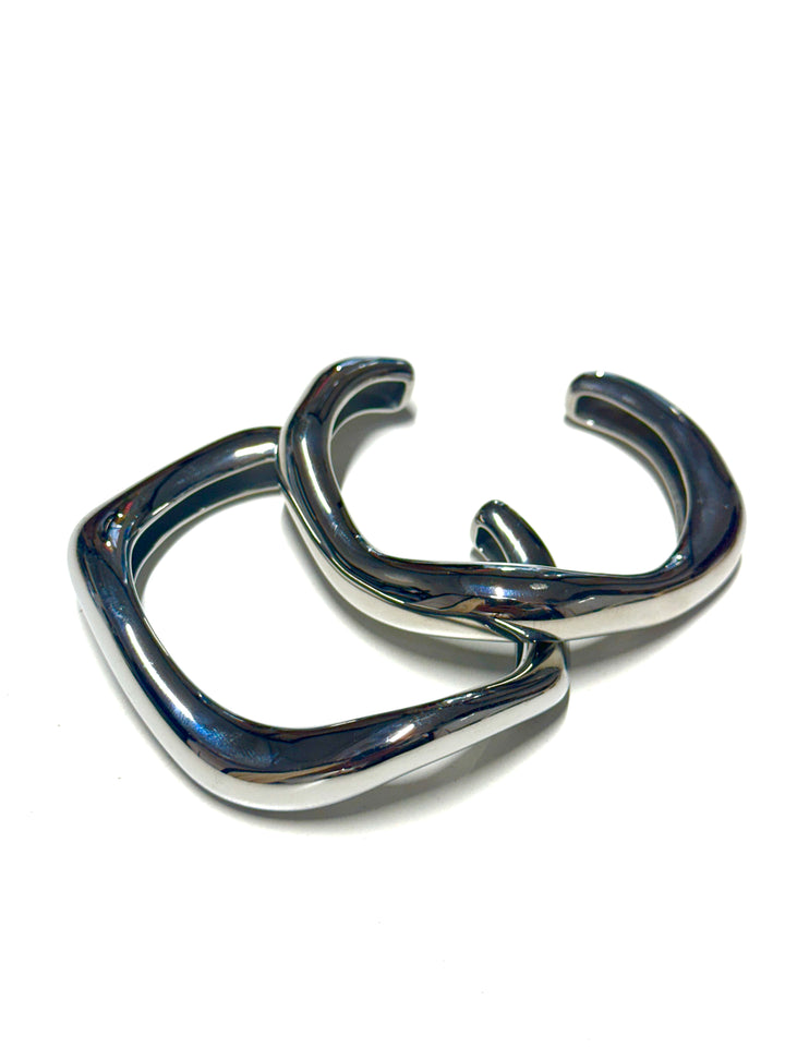 The Silver Wavy Bangle