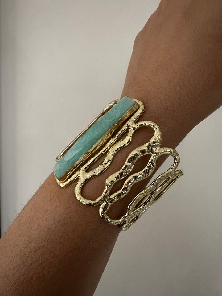 TL 001 - Gemstone Cuff