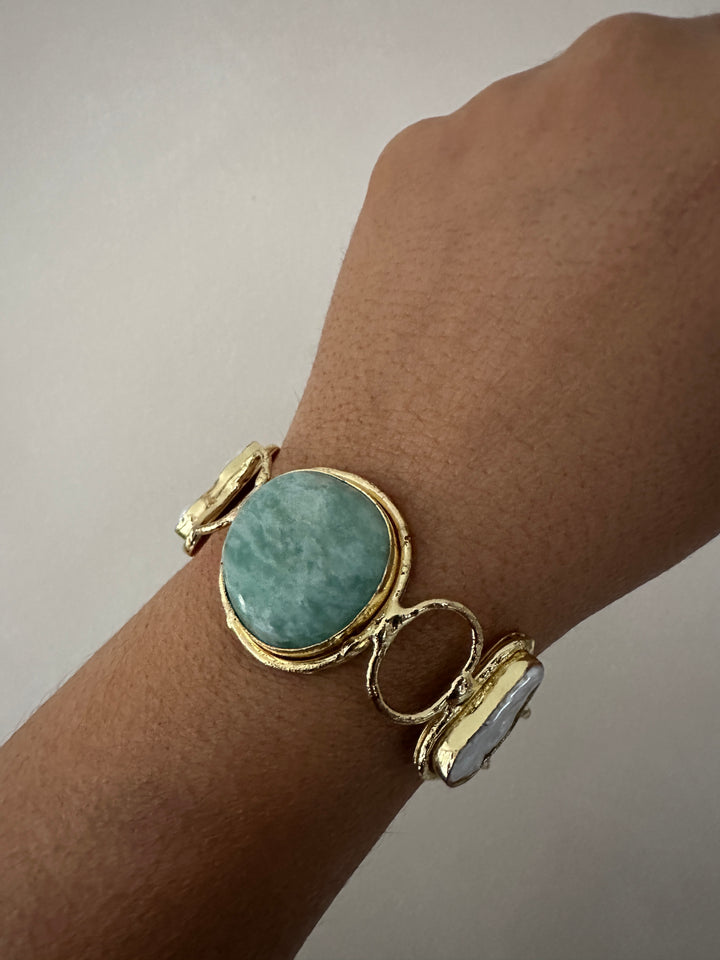 TL 004 - Gemstone Cuff