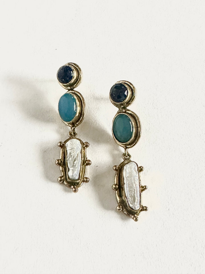 TL 048 - Gemstone Earrings