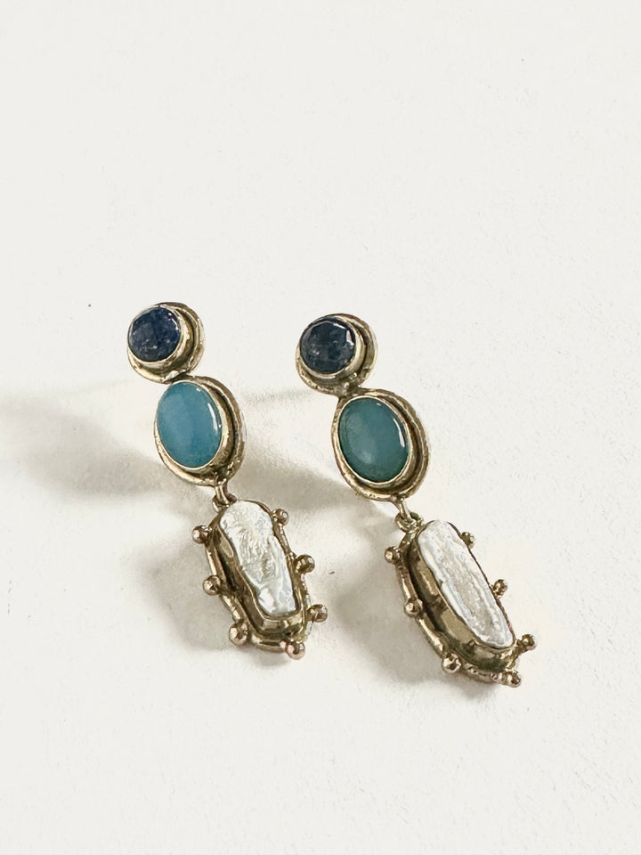 TL 048 - Gemstone Earrings