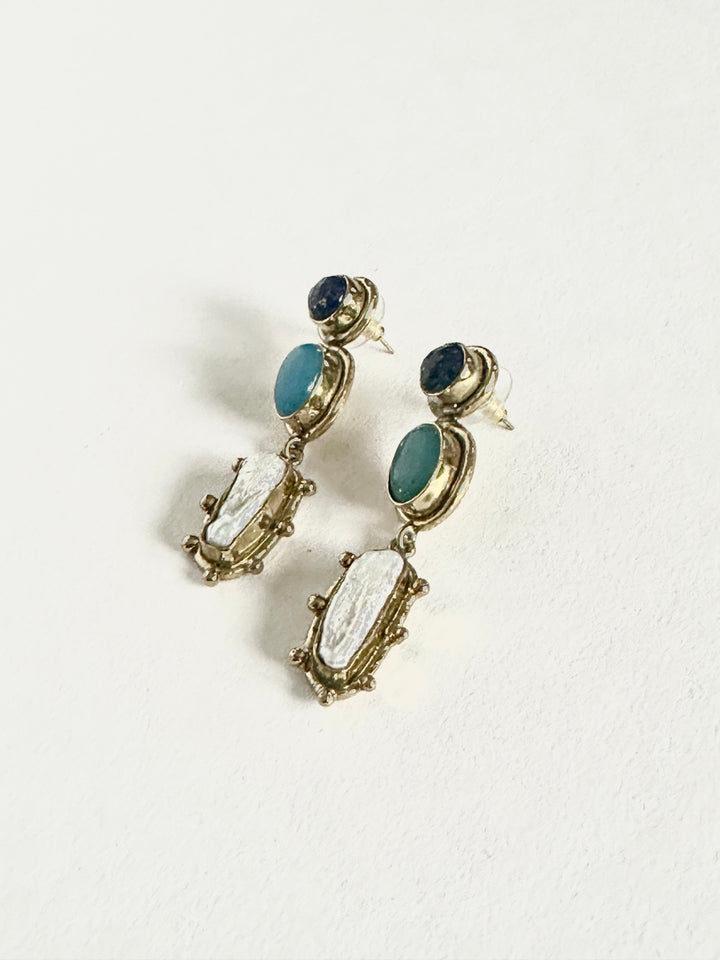 TL 048 - Gemstone Earrings