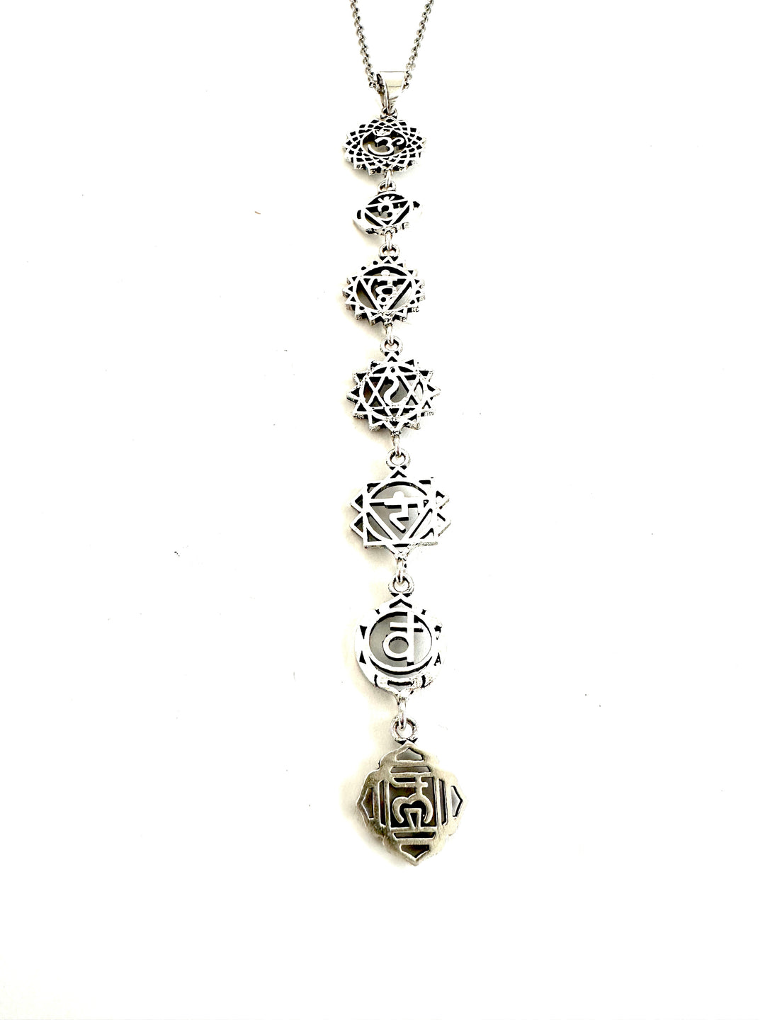 Divine Chakra Silver Necklace