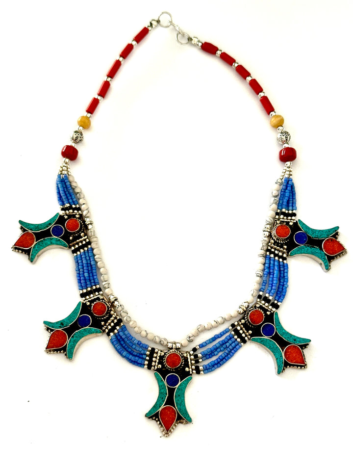 N20 Tibetan Silver beaded Necklace