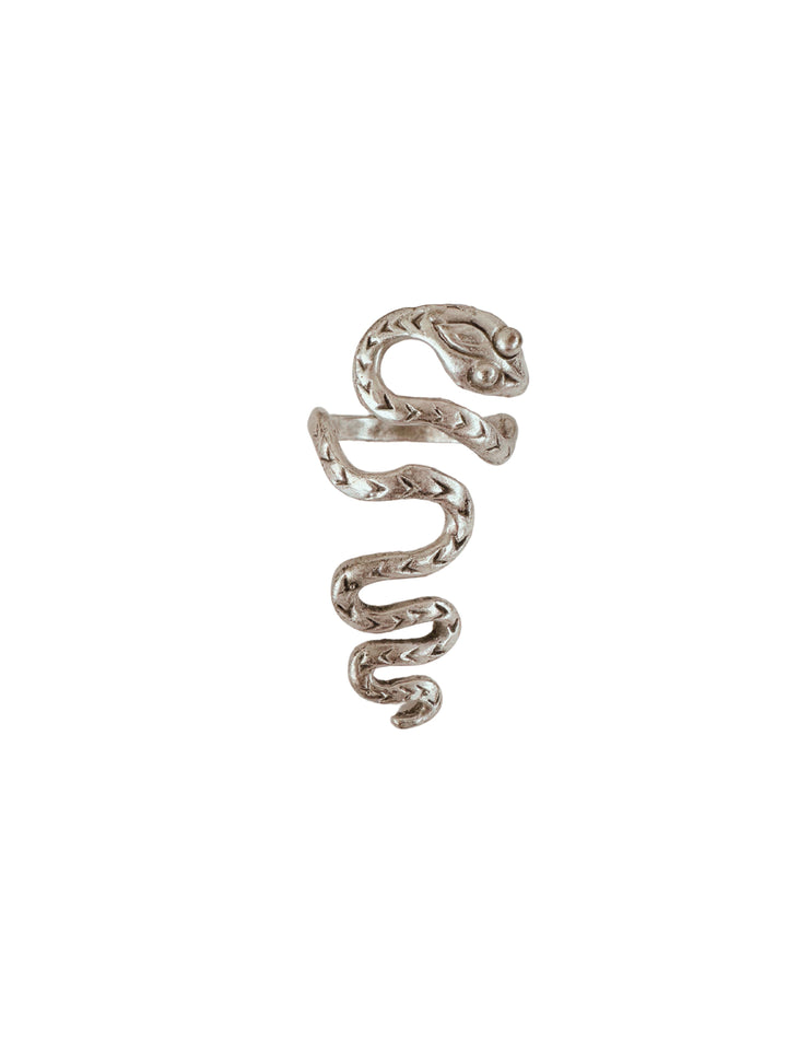 Ushari Snake Silver Ring