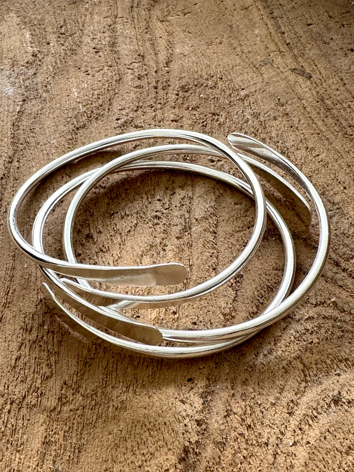 The Silver Coil Bangle (not sold in sets)