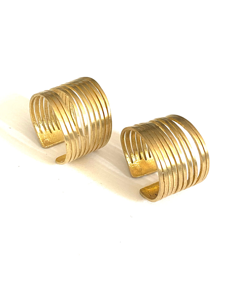 Diya Brass Adjustable Ring