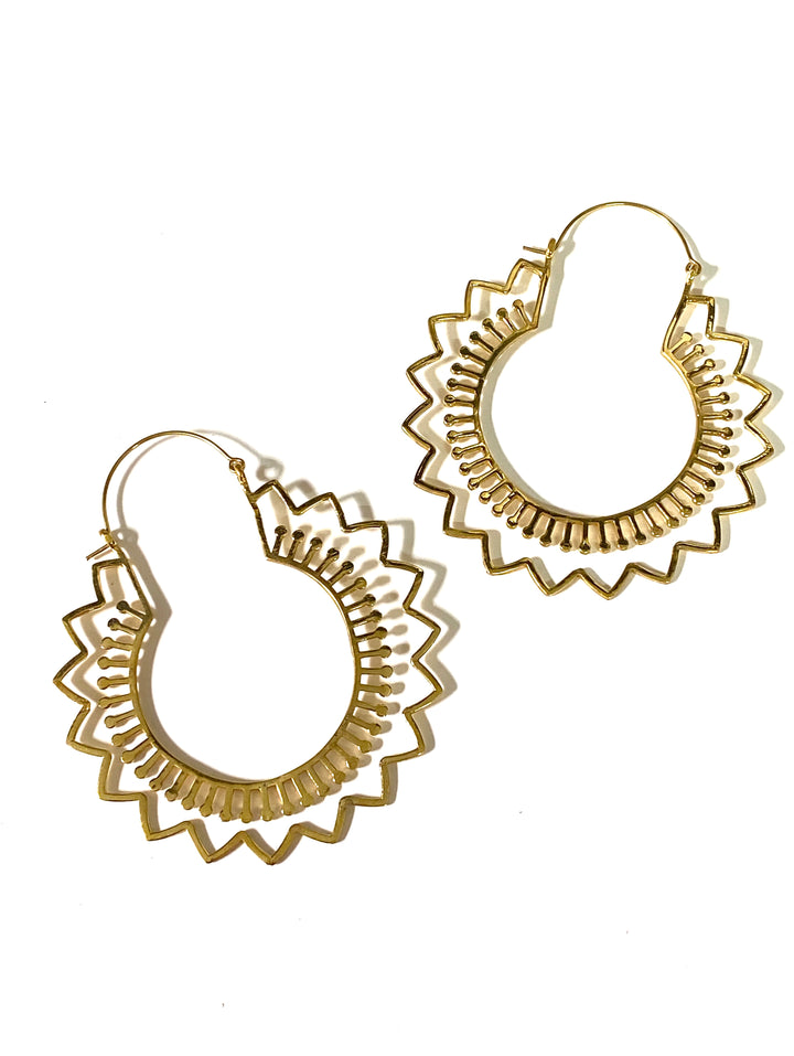 Juhi Brass Earrings